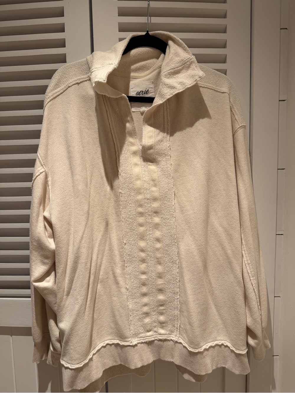 Aerie Starry open neck sweatshirt